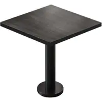 GGM Möbel BML | Bistro Tisch | 60 x 60 x 74,5 cm | Quadratisch | Schwarzer Rand | Wenge / Schwarz