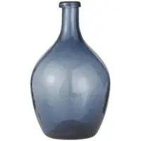 Ib Laursen Bauchige Glasvase blau