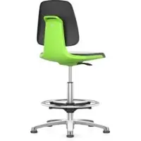 BIMOS Arbeitsstuhl Labsit mit Gleiter Sitzhöhe 520-770 mm Supertec Sitzschale grün