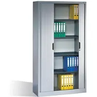 C+P Büroschrank Rollladenschrank 5OH abschließbar in 2 Farben