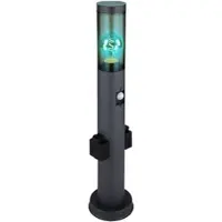 Globo Smart RGB LED Sockelleuchte, Bewegungsmelder, Steckdose