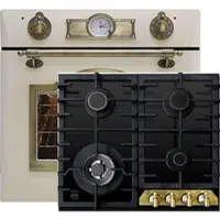 Kaiser Herd-set / Elektro Einbau Backofen EH 6355 ElfEm 67L + KCG 6335 Gaskochfeld 60cm