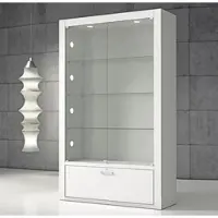 JTI-Vitrine Glas Vitrine mit Schublade und LED-Beleuchtung JT-Q120