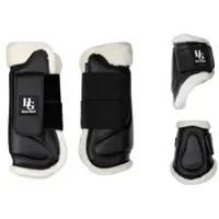 Scan Horseguard Protection Boots, mit Fell, vorne, schwarz, Taglia: S
