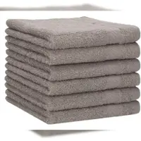 Betz 6 Stück Duschtücher PALERMO 70x140 cm Farbe Stone