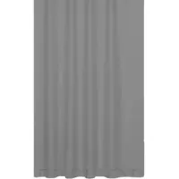 Ekershop Textil Duschvorhang Uni Grau 120 x 200 cm ink.8 Ringe