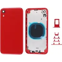 Apple Rotes Cover (ohne Logo) für Rückseite, inkl. Tastenset und SIM-Halter, passend für iPhone XR