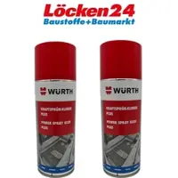 Würth Kraftsprühkleber Plus 400 ml Schwammscheibe Reibebrett Kleber Sprühkleber 2 Stück