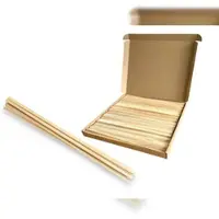 PINI 2000x Holzstäbchen vierkant 350x4x4 mm Zuckerwattestäbe Bombon-Stäbchen Stäbchen für Zuckerwatte Basteln und Haushalt
