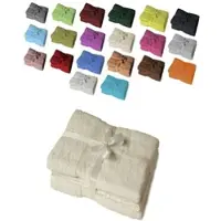 EXKLUSIV HEIMTEXTIL 4 x Duschtuch 500 g/m2 70 x 140 cm Naturweiß