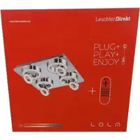 Leuchten direct Leuchten Direkt LED Deckenleuchte Lola 2400lm RGB Farbwechsel mit Fernbedienung