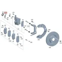 Mercedes-Benz Spreizfeder Bremssattel links / rechts CLA 118 A-Klasse 177 GLB 24