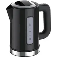 Rosenstein & Söhne Design-Wasserkocher WSK-250.des, 2500W, 1,5L, Temperaturwahl, schwarz