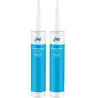 AGT 2er-Set Montagekleber/Dichtstoffe, extra-stark, außen/innen, 475g,weiß