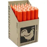 Kerzenfarm Hahn Stabkerzen Rost, 180/22 mm, , Brenndauer 8h, 25 St.