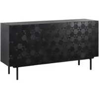 Bessagi Home Sideboard Roma ca. 150x78 cm MDF Schwarz