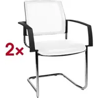 Topstar 2er-Set Stapelstühle »BtoB 20« Softex weiß, 48x47 cm