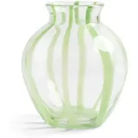 &Klevering - Yogu Vase 23,5 x Ø 20 cm, spiral green