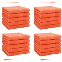 Betz 20 Stück Seiftücher PREMIUM 100% Baumwolle Seiflappen-Set 30x30 cm Farbe blutorange