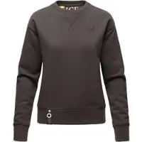 NAVAHOO Damen Stylischer Kapuzensweatshirt Pullover mit Rundhals-Ausschnitt ZUCKERSCHNECKE