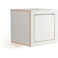 AMBIVALENZ - Fläpps Box Nachttisch 40 x 40 cm, weiß