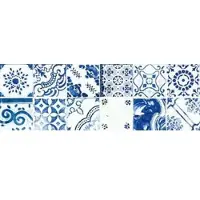 Rako Majolika Dekor blau 20x60 cm glanz WARVE146.1