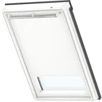 Velux Vorteils-Set Hitzeschutz-Markise transparent schwarz und Verdunkelungsrollo weiß uni DOP SK06 1025SWL