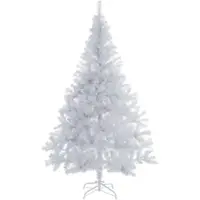Casaria Weihnachtsbaum PVC weiß 180cm