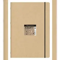 Clairefontaine 5x Kraft Skizzenheft A3, 20 Blatt 115g - 975939C