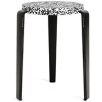 TIPTOE - LOU Hocker Macchiato, recycled plastic / graphitschwarz