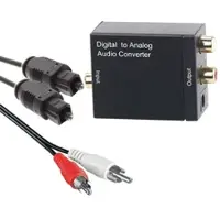 Auviso Audio-Konverter Digital (Toslink/Koaxial) zu Analog (Cinch) mit Kabel