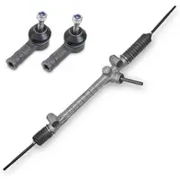 BESTPRICE Lenkgetriebe + 2x Spurstangenkopf [Hersteller-Nr. 40437050] für Opel