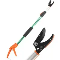 Geotech FP 80-120 EVO - Teleskop-Baumschere mit Haltefunktion