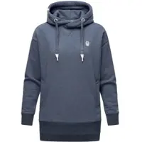 NAVAHOO Damen Kapuzensweatshirt Kuscheliger Hoodie mit Oversize Look Silberengelchen