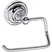 BRILLANTBAD BETRO CHROM Papierrollenhalter ohne Deckel Messing Chrom 135x100x90 mm für Bad & WC >> zum Bohren