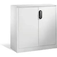 C+P Akten-Sideboard Acurado mit Drehtüren, 2 Ordnerhöhen, H1000xB930xT400mm Front Lichtgrau Korpus Lichtgrau