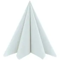 Mank Airlaid Serviette Perlgrau, 33 x 33 cm, 50 Stück -