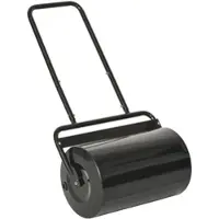 Outsunny Rasenwalze mit U-Griff Gartenwalze, 32 cm Durchmesser 38 L Wasser-/62 kg Sand Metall Schwarz