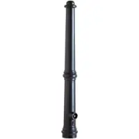 SCHAKE Alu Stilpfosten Typ 490B+2, ortsfest, zum Einbetonieren, schwarzmatt + 2 Ösen