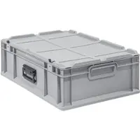 Proregal Eurobox NextGen Portable | HxBxT 18,5x40x60cm | 34 Liter | Eurobehälter, Transportbox, Transportbehälter, Stapelbehälter