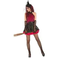 Buttinette Hexen-Kostüm "Sexy Hexy" für Damen, schwarz/pink