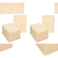 Betz 20 Stück Waschhandschuhe Waschlappen PREMIUM Größe 16x21 cm 100% Baumwolle Farbe beige