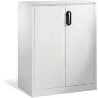 C+P Akten-Sideboard Acurado mit Drehtüren, 3 Ordnerhöhen, H1200xB930xT500mm Front Lichtgrau Korpus Lichtgrau