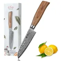 Wakoli EDIB Pro Damast Santoku Messer klein I 11cm Klinge I Pakkaholzgriff