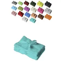 EXKLUSIV HEIMTEXTIL 12 x Gästetuch 500 g/m2 30 x 50 cm Türkis