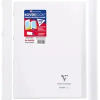 Clairefontaine 10x Koverbook, Heft A4, 48 Blatt 90g, französische Lineatur Seyès, Einband aus transparentem Polypropylen - Farblos 971420C