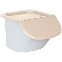 BRB-Lagertechnik BRB Zutatenspender, 15 Liter, LxBxH 440 x 400 x 280 mm, Behälter weiß, Deckel beige, PP