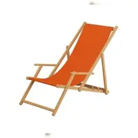Erst-Holz Liegestuhl terracotta Gartenliege Tisch Kissen Deckchair Holz Sonnenliege Gartenstuhl 10-309NTKD
