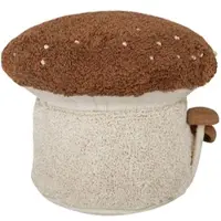 Lorena Canals - Fliegenpilz Pouf, Ø 45 x 35 cm, toffee / natur