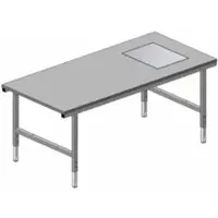 Rocholz Pack- und Arbeitstisch mit eichfähige Waage SYSTEM 2000 2000x920x690-960 mm